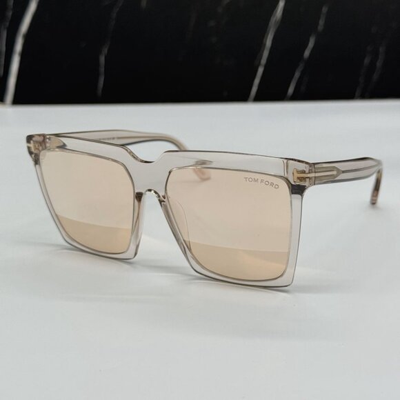 NEW TOM FORD TF764 20Z WOMEN SQUARE SUNGLASSES TOM FORD SABRINA-02 FT0764 - Picture 5 of 12